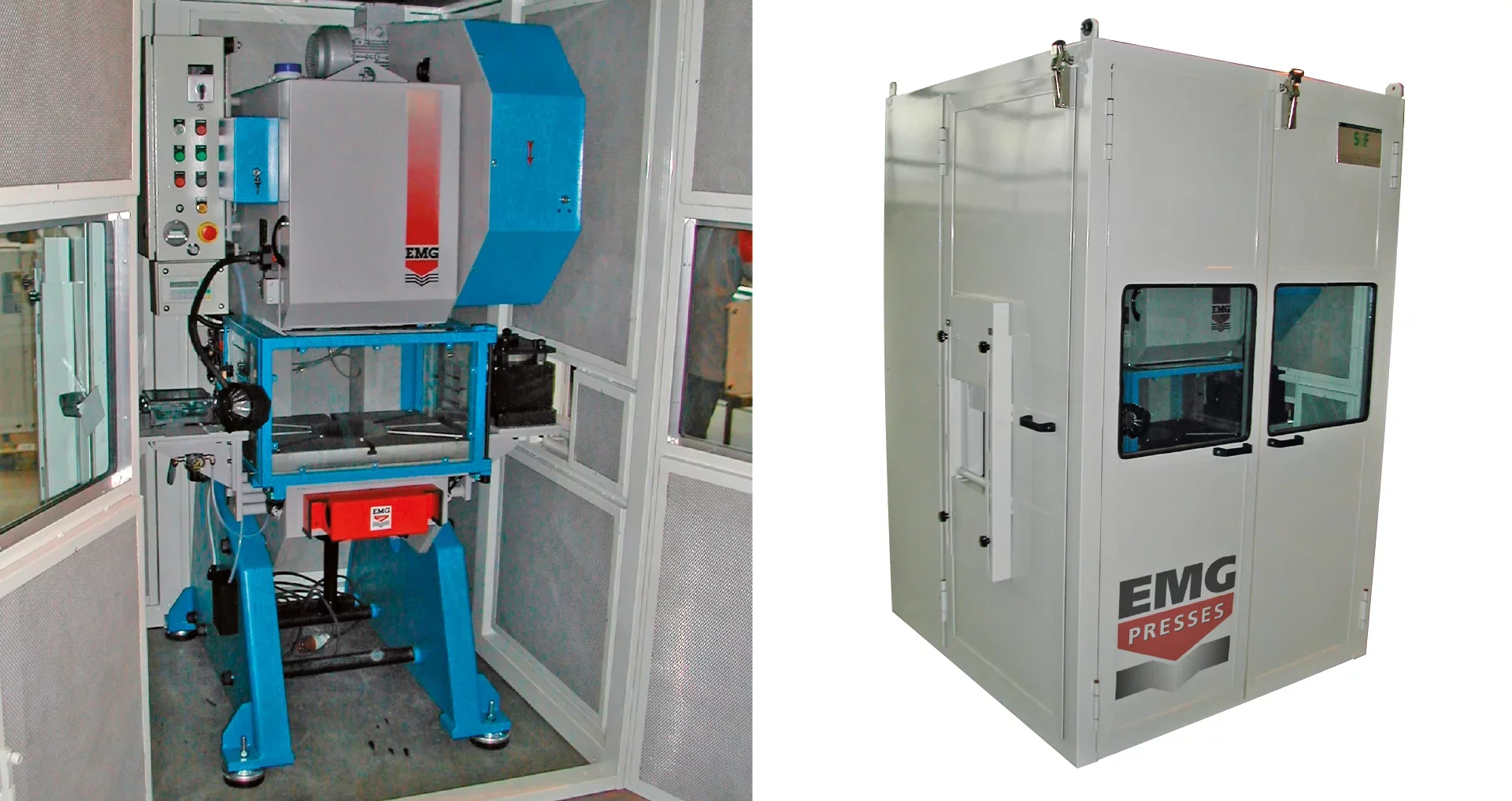 Cabine insonorizzate per presse industriali